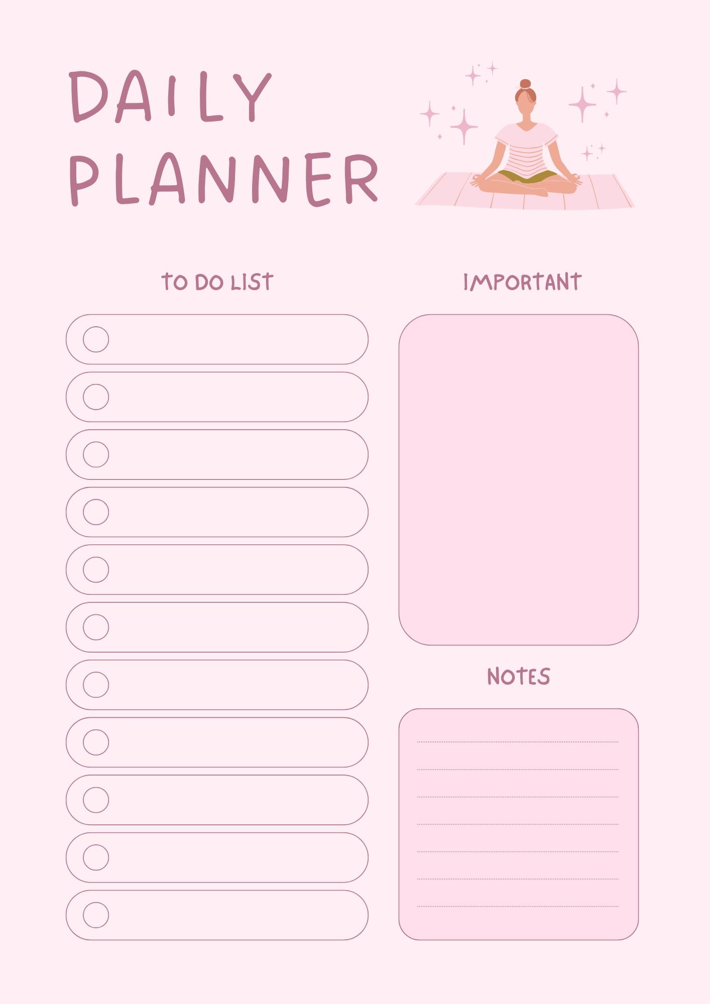 Printable Daily Planner-Dummy