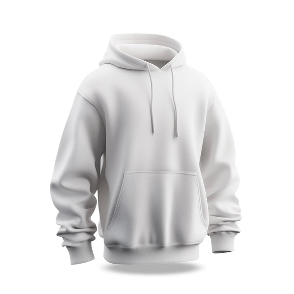 Klasr Signature Fleece Hoodie – White